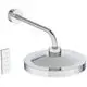 Regenbrause mit Wandmontage und integrierter Beleuchtung, in Chrom, mit Fernbedienung. Produkt von Ideal Standard.